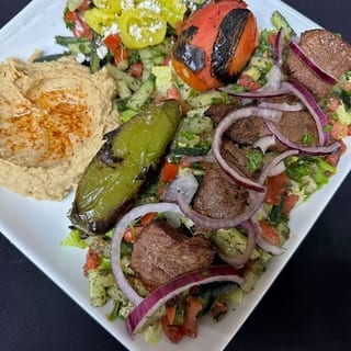 110.Low Carb Beef Kebab Plate