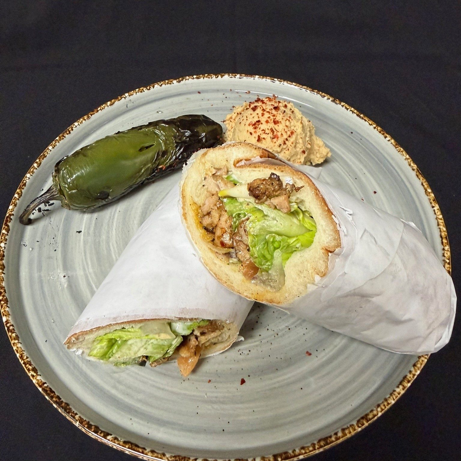 2 x Chicken Shawarma sandwich.