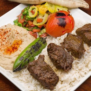 10. Beef Kabob Plate