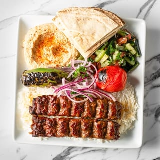 12. Lule Kabob Plate