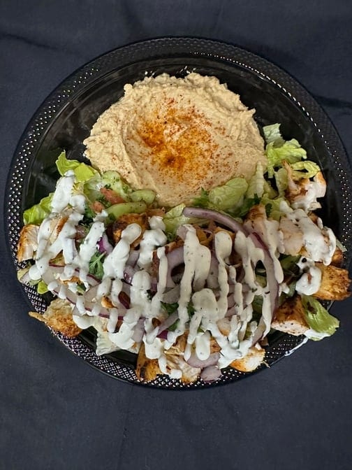 30. Hummus Chicken Shawarma Salad.