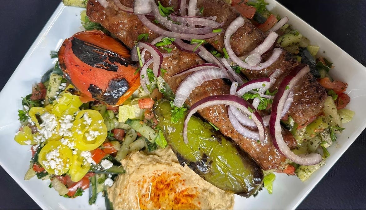 112. Low Carb Lula Kebab Plate.