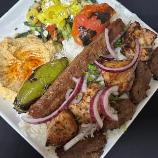 300.Low Carb Loaded Kebab Plate (3 Skewers)