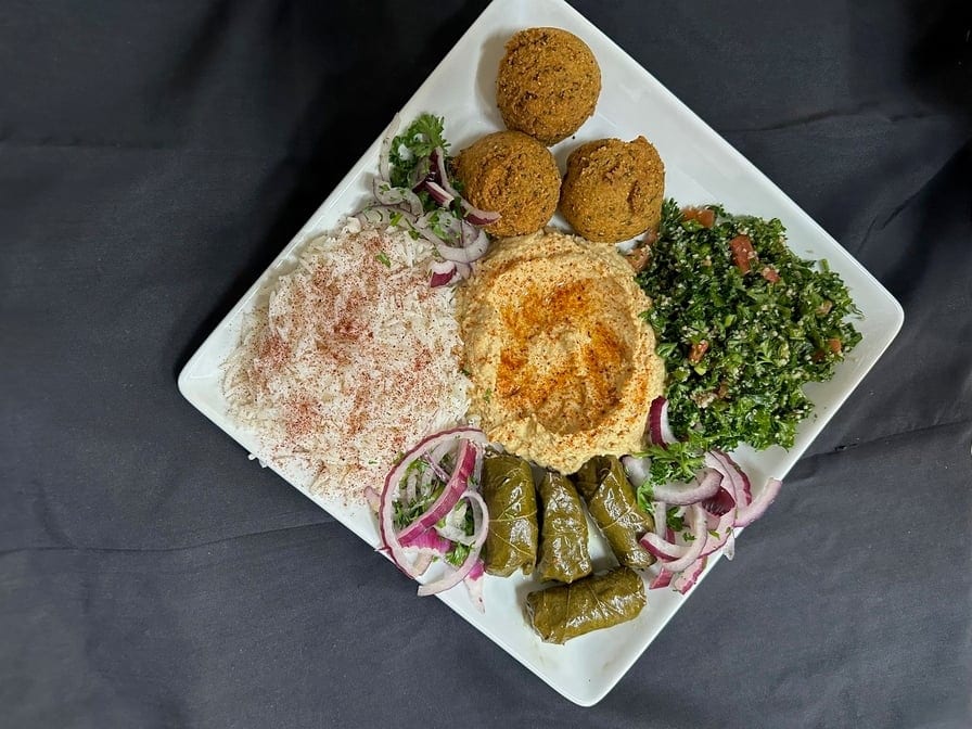 3. Hummus Mezze Plate.