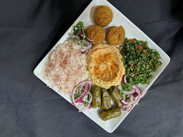 3. Hummus Mezze Plate.
