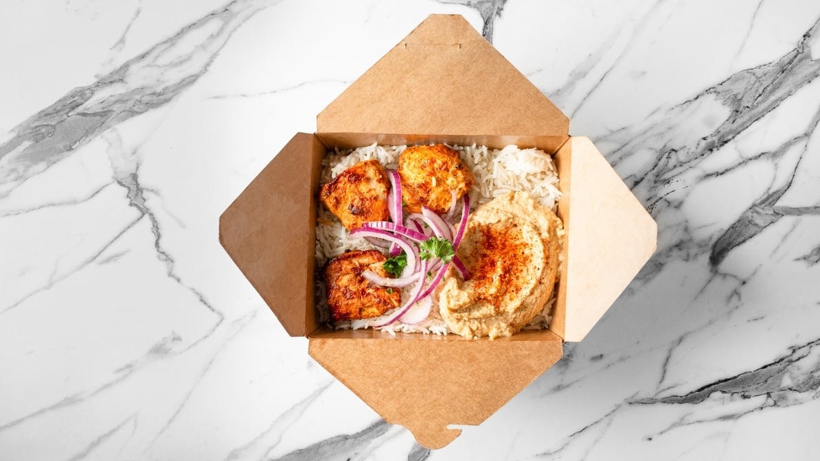 2 X Chipotle Chicken Kebab Bowl Lunch.