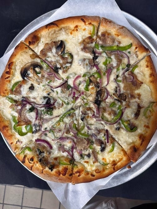 Philly Cheese Steak Pizza.